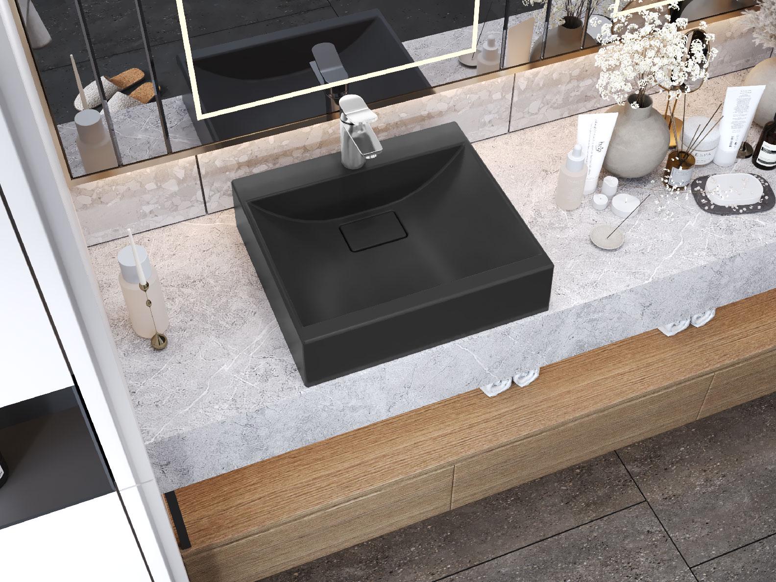 Умывальник накладной Status Neil 50 Black (32377893)