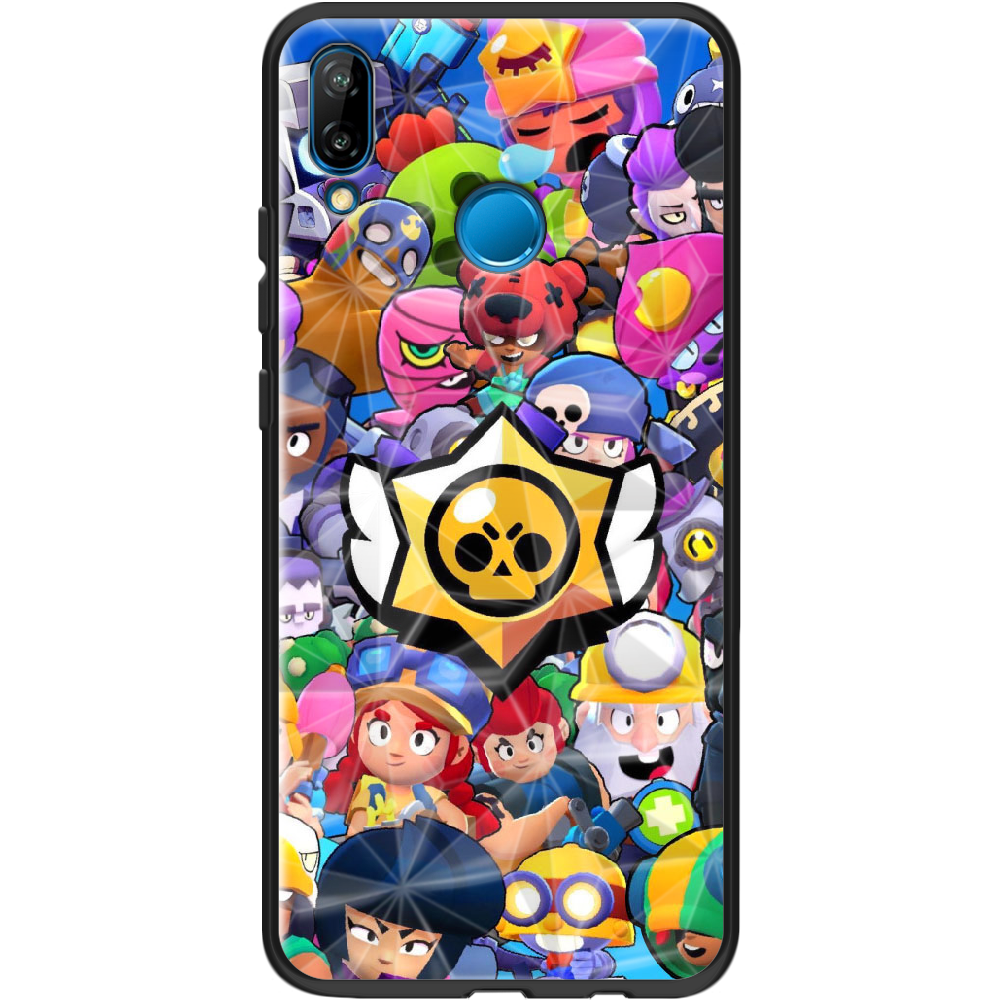 Чохол Boxface Huawei P20 Lite Brawl Stars Чорний силікон із призмою(33127-up2389-37849)