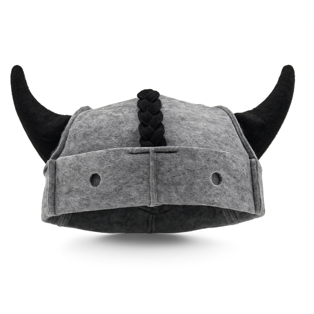 Шапка для бани Luxyart Викинг искусственный фетр Серый (XL-783)