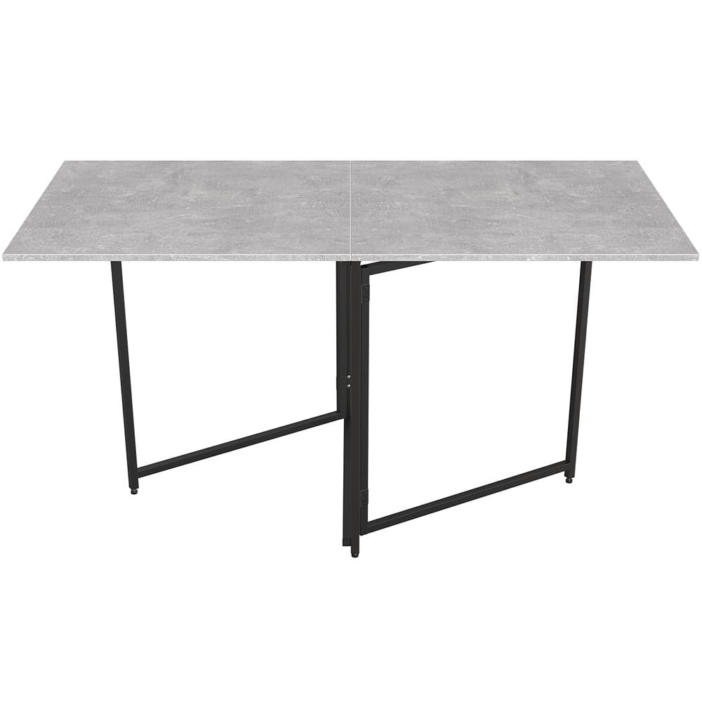 Стіл-книжка трансформер Ferrum-decor Панама метал/ДСП 16 мм 75x148x68 см Чорний/Бетон (FRD-106825) - фото 1 Стіл-книжка трансформер Ferrum-decor Панама метал/ДСП 16 мм 75x148x68 см Чорний/Бетон (FRD-106825) - фото 1