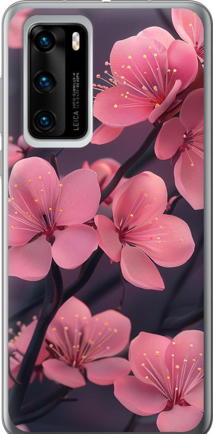 Чохол на Huawei P40 Пурпурова сакура (6075u-1840-42517)