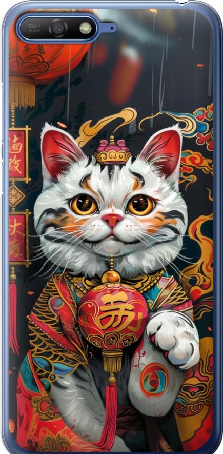 Чохол на Huawei Y6 2018 China Cat v2 (6135t-1637-42517) Чохол на Huawei Y6 2018 China Cat v2 (6135t-1637-42517)