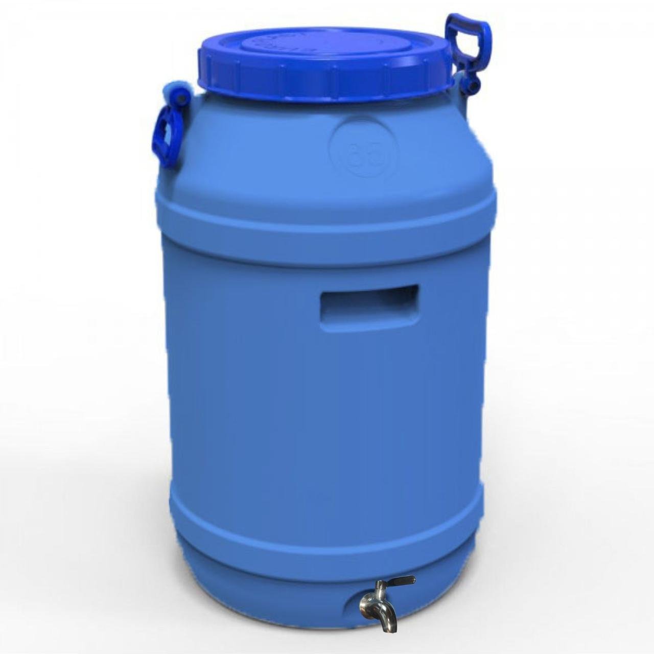 Бидон двухслойный Litolan пищевой с нержавеющим краном AISI 304 защита от УФ 65 л (548673)