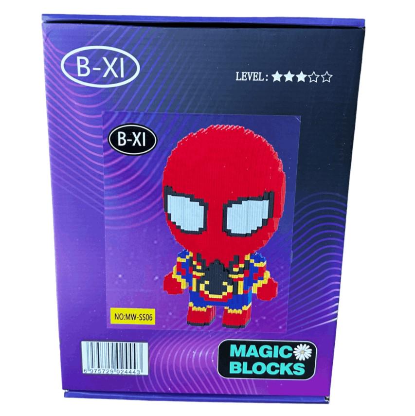 Конструктор детский Magic Blocks 3D Spider Man 30 см/3489 дет. (1000-ZB-602) - фото 3 Конструктор детский Magic Blocks 3D Spider Man 30 см/3489 дет. (1000-ZB-602) - фото 3