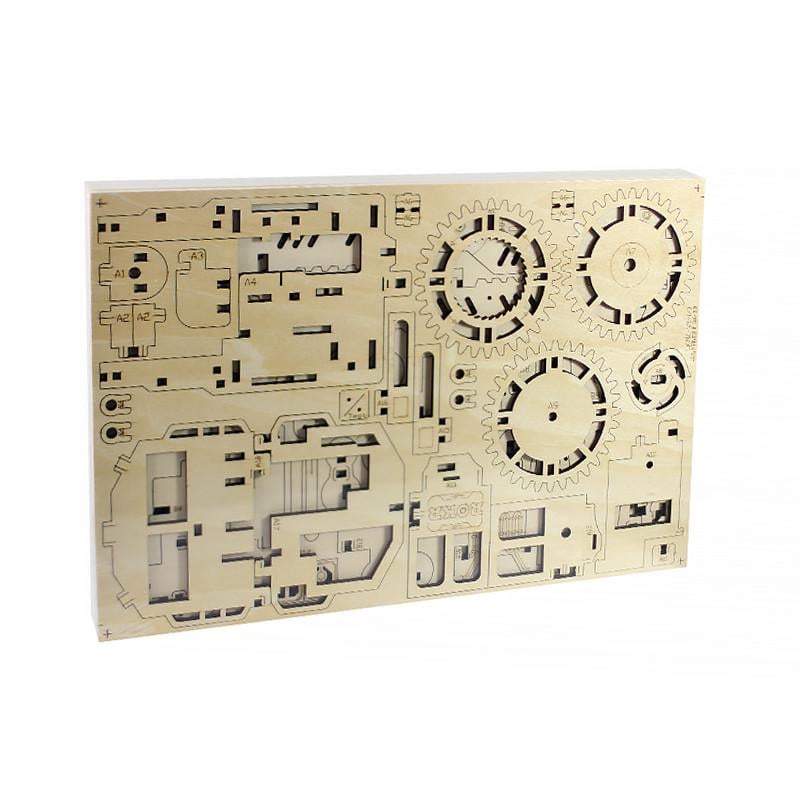 Деревянный 3D конструктор Robotime LK701 Паровоз для детей - фото 3 Деревянный 3D конструктор Robotime LK701 Паровоз для детей - фото 3