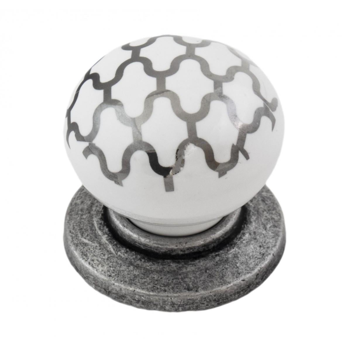 Ручка OZKM Kure Pullu 6073-084/0105 Серебро/Сетка