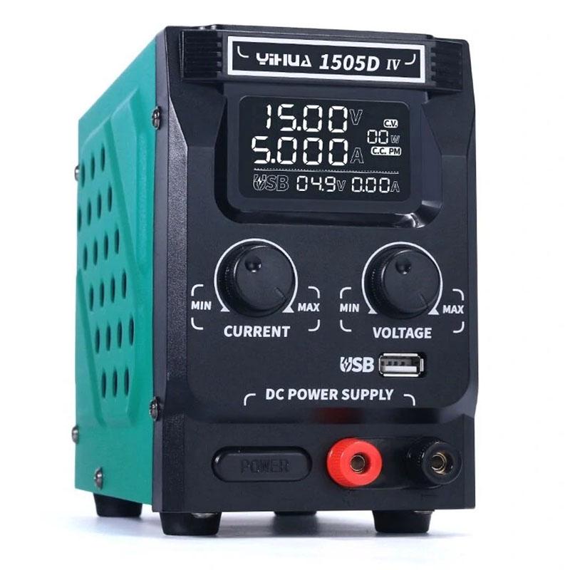 Блок питания YIHUA-1505D-IV 15 V 5 A импульсный с цифровой индикацией V/A/W Quick Charge 3.0 - фото 3