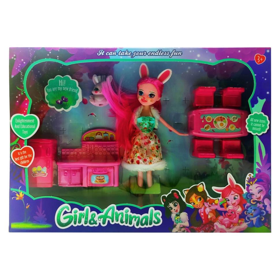 Лялька Enchantimals METR+ Фелісіті з аксесуарами 18 см Оливковий (ID-188-L-9)