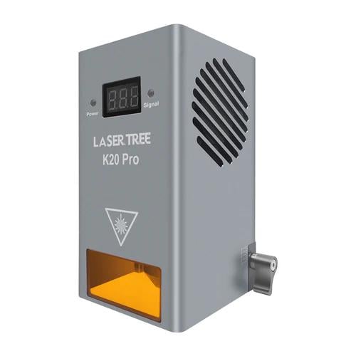 Лазерный модуль Laser Tree K20 Pro 20 Вт 450 нм с подачей воздуха для высокоточной резки и гравировки на станках CNC/DIY/3018 PRO (1780-baa16)