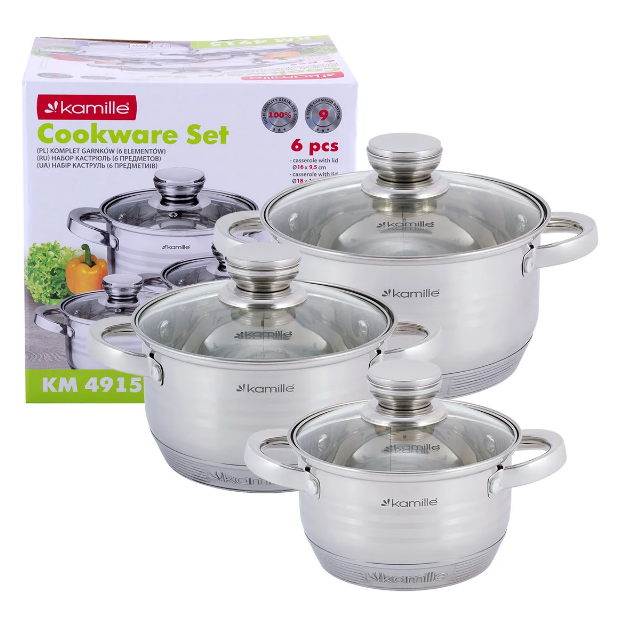 Набір посуду 6 пр. Kamille (KM-4915)