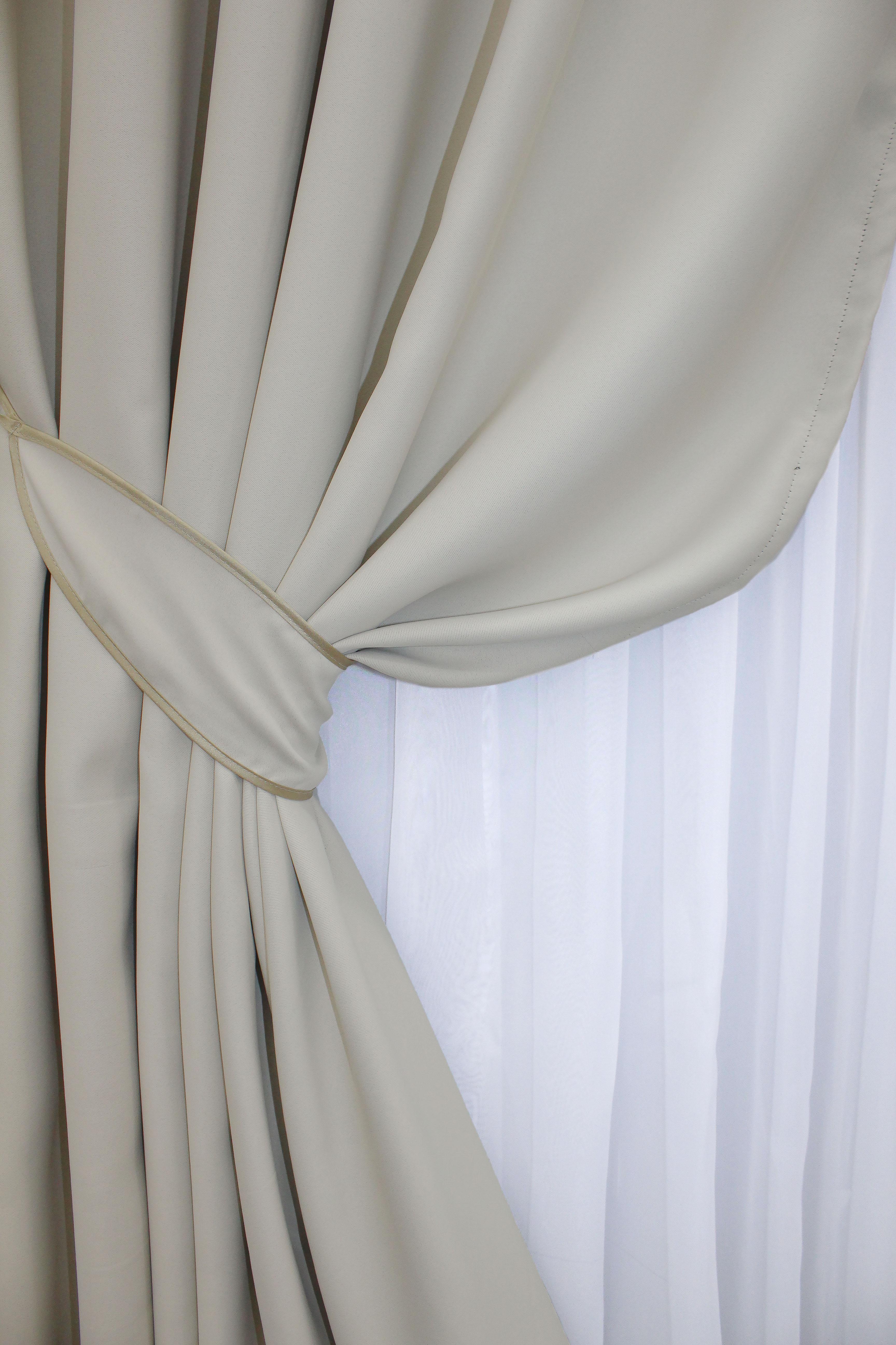 Комплект готових штор VR-Textil Блекаут Bagema Rvs № 1291ш 150х270 см 2 шт. Холодний бежевий (33-0146) - фото 6 Комплект готових штор VR-Textil Блекаут Bagema Rvs № 1291ш 150х270 см 2 шт. Холодний бежевий (33-0146) - фото 6