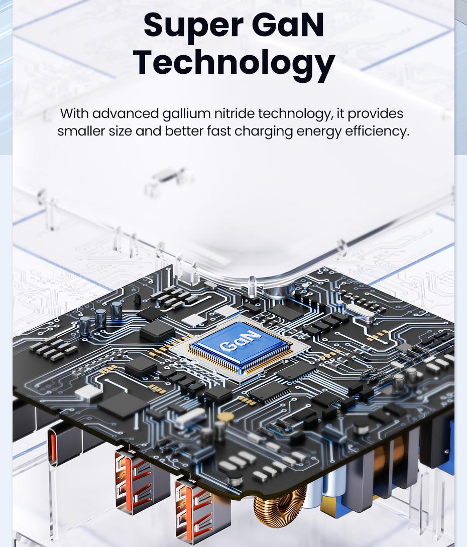 Зарядное устройство для Toocki Gan Desktop Charger 67w PD 67w Белый (26818678) - фото 5
