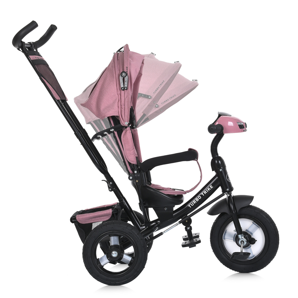 Велосипед триколісний Turbo Trike MT 1006-6 з батьківською ручкою Рожевий - фото 4