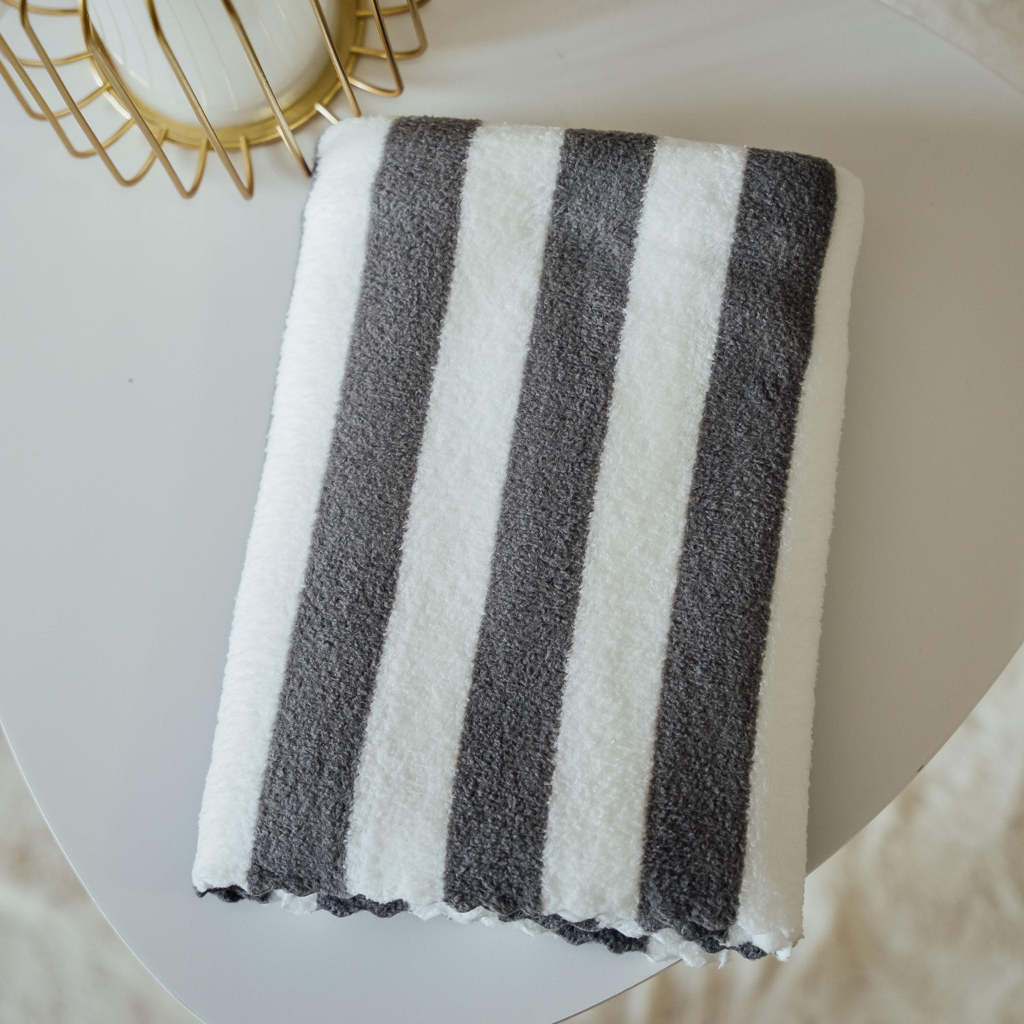 Полотенце банное 86484 Линии 140х70 см Серый (8456_1)