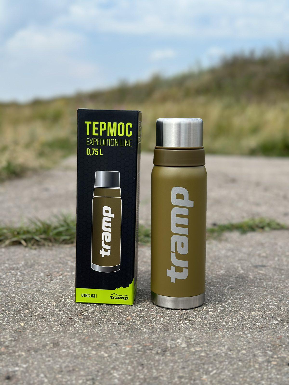 Термос для напитков Tramp expeditio с нержавейки держит 24 ч. 0,75 л (UTRC-031-olive) - фото 8 Термос для напитков Tramp expeditio с нержавейки держит 24 ч. 0,75 л (UTRC-031-olive) - фото 8