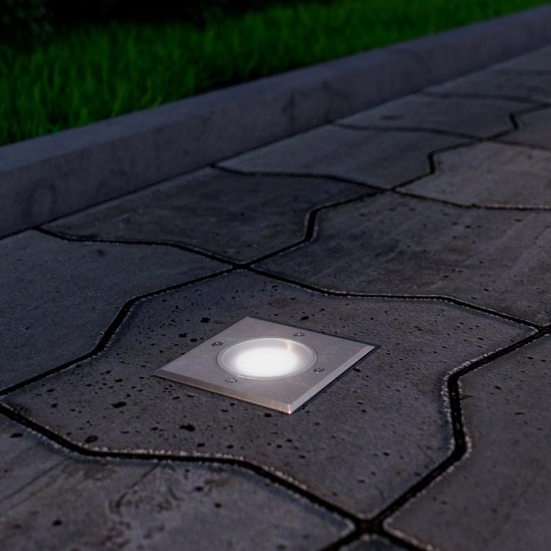 Светильник грунтовый ALFA GU10 50 Вт IP67 квадратный инокс 11х11 см (ON-ALFAKGU10-06) - фото 3 Светильник грунтовый ALFA GU10 50 Вт IP67 квадратный инокс 11х11 см (ON-ALFAKGU10-06) - фото 3