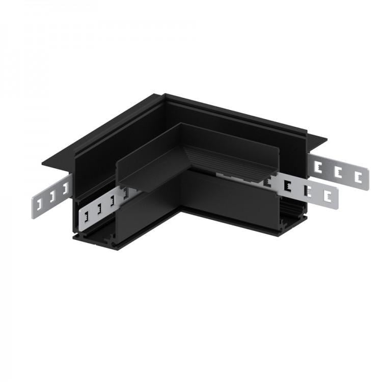 Угловой соединитель для низковольтного встроенного шинопровода Feron LD2004 Черный (00000021467)