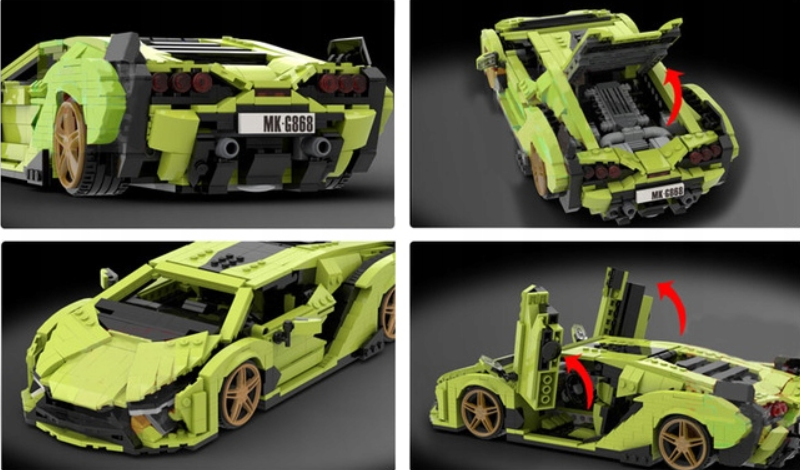 Конструктор детский Mould King TECHNIC Lamborghini Sian Sierne Машина для мальчика 1168 дет. (22773730) - фото 7