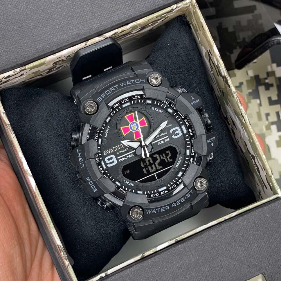 Часы наручные Awarder ЗСУ All 001 водостойкие в коробке Black - фото 4 Часы наручные Awarder ЗСУ All 001 водостойкие в коробке Black - фото 4