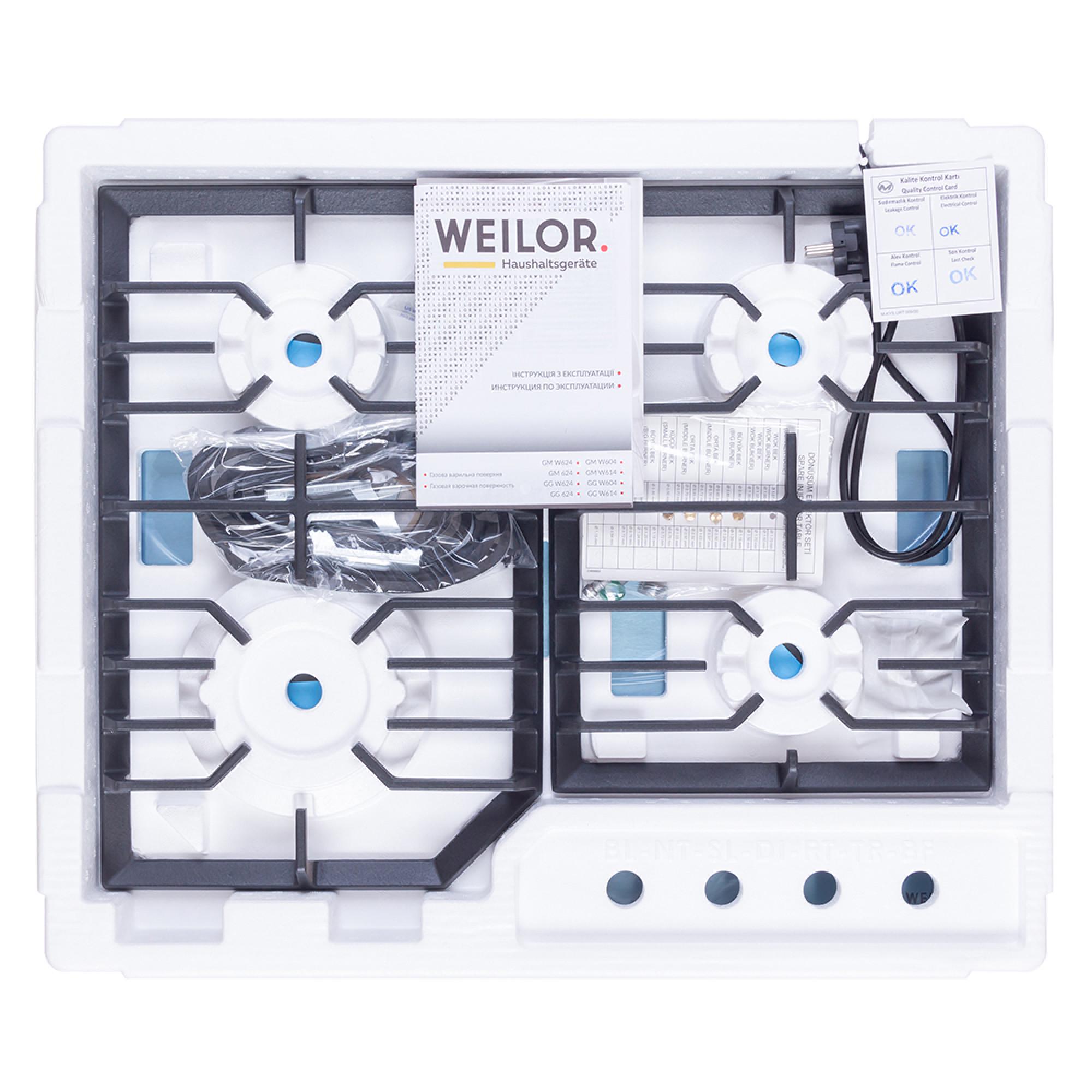 Варочная поверхность газовая WEILOR GM 624 SS - фото 12