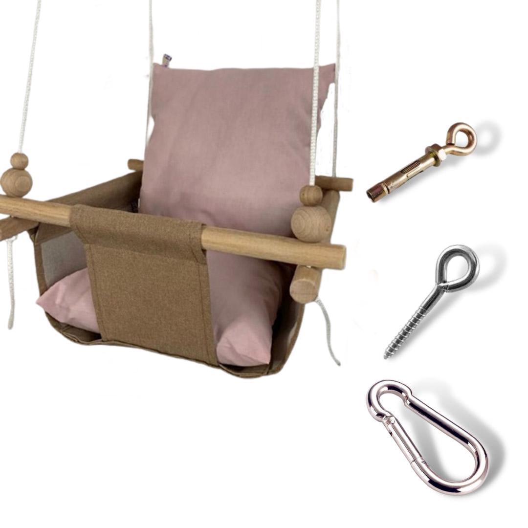 Дитяча гойдалка Infancy Пудра Карамельна (9676053) - фото 2 Дитяча гойдалка Infancy Пудра Карамельна (9676053) - фото 2