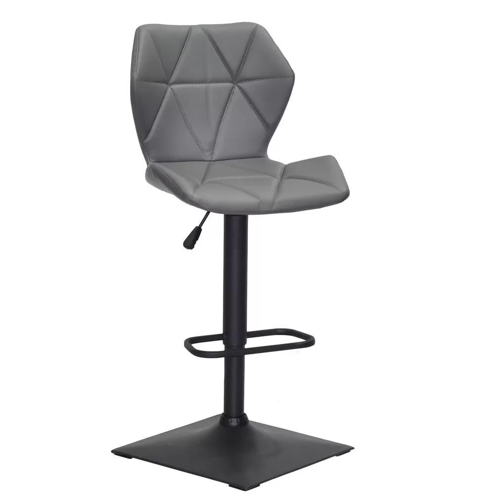 Барный стул TECHNO SQ BLACK 1001 экокожа Серый (114385)