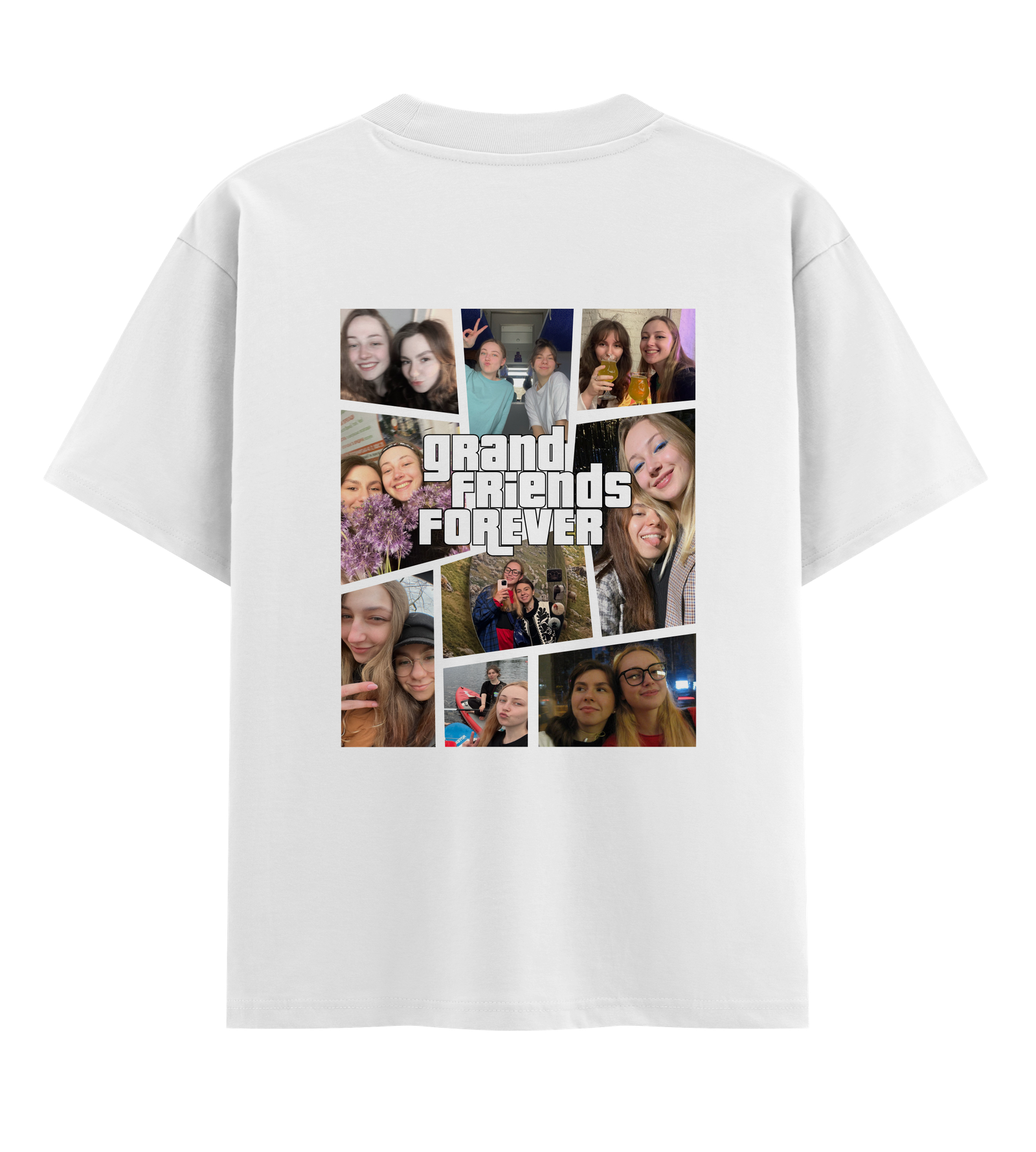 Футболка оверсайз Ponty Shop Grand Friends Forever M Білий