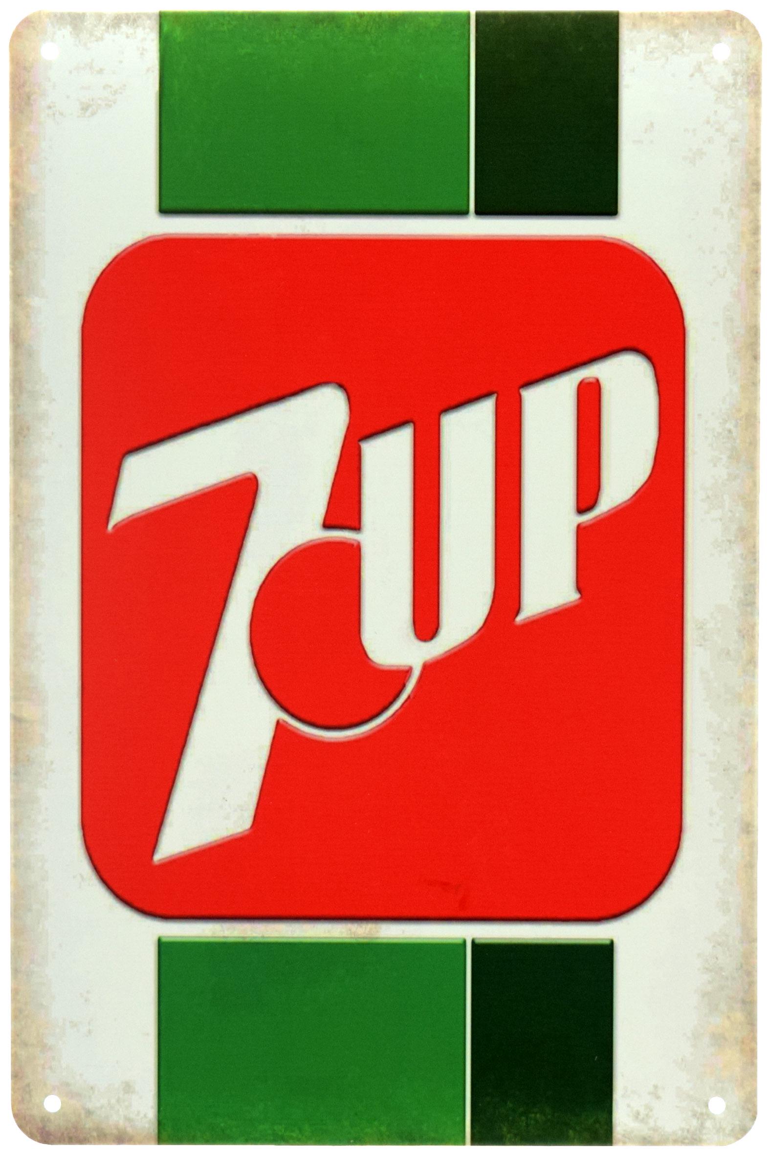 Табличка металлическая 7 Up 20x30 см