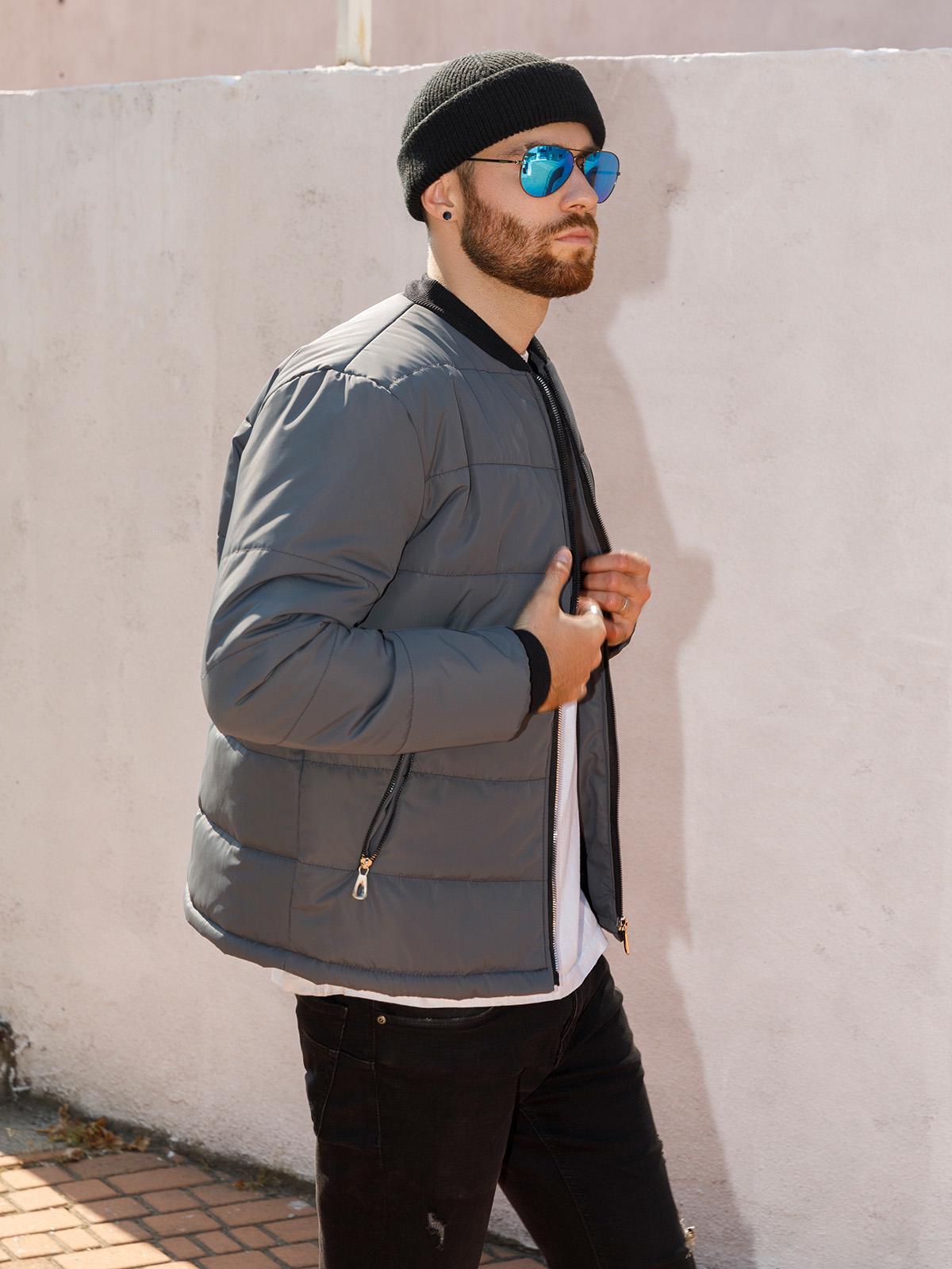 Куртка ISSA PLUS XXL Серый (SA-314)