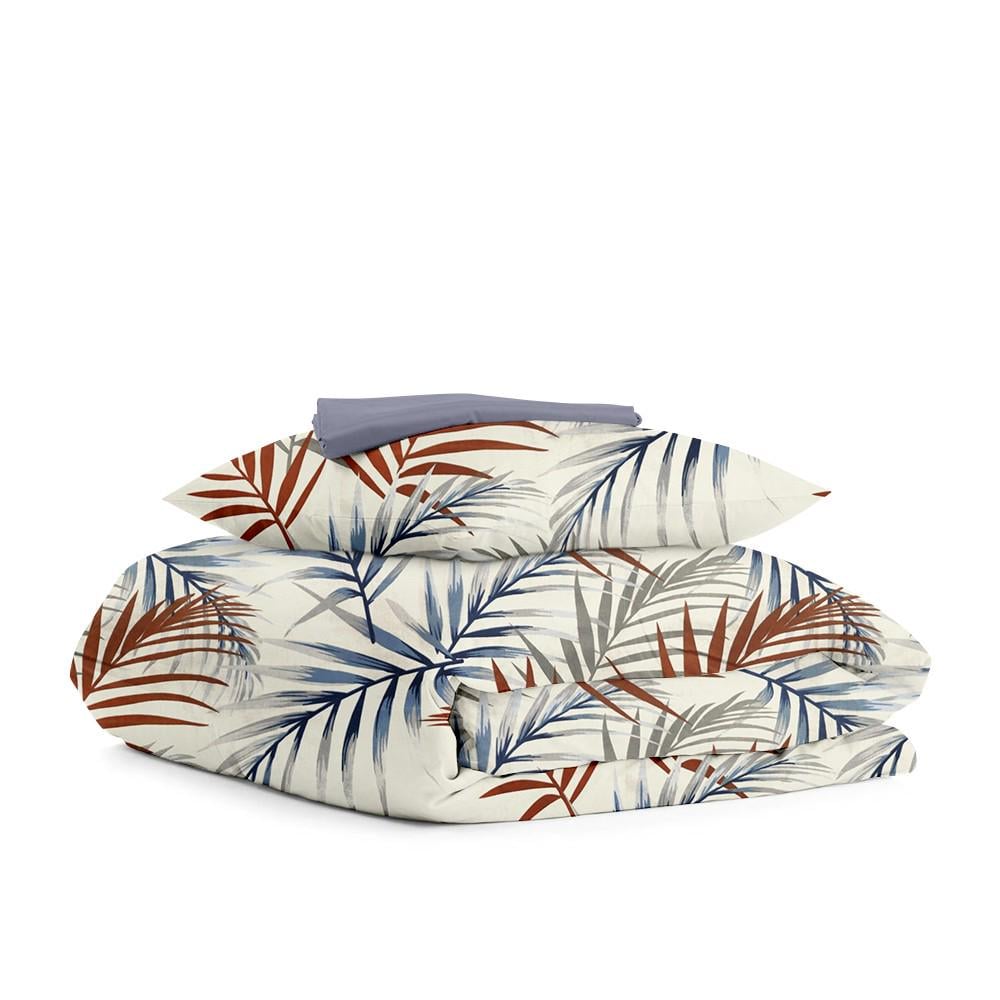 Комплект детского постельного белья Cosas FOLIAGE COLOR MILK STEEL 110х140 см (4822052079430)