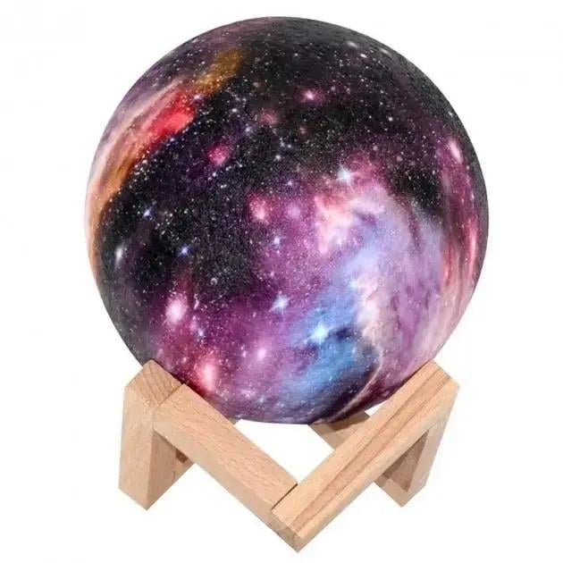 Нічний світильник RIAS 3D Moon Light Lamp з пультом USB (3_05817)