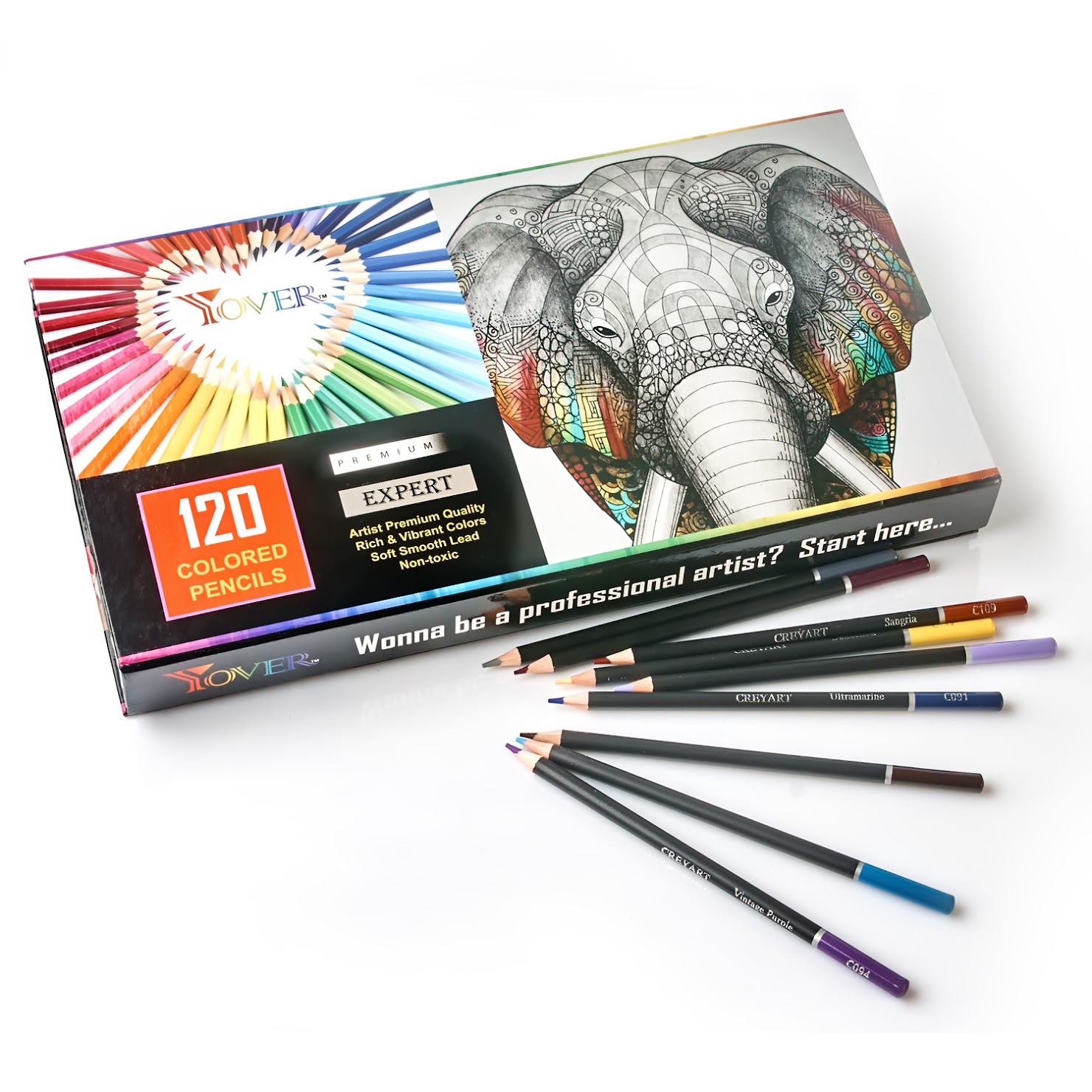 Цветные карандаши 120 цветов