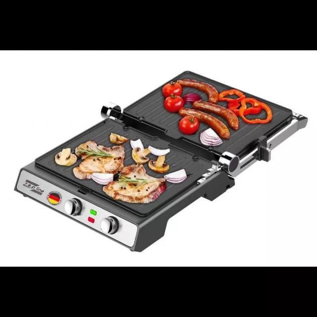 Прес-гриль контактний притискний Zepline ZP-810 3в1 з насадками для гриля та вафель та таймером 3500W ( ZP-810) - фото 4 Прес-гриль контактний притискний Zepline ZP-810 3в1 з насадками для гриля та вафель та таймером 3500W ( ZP-810) - фото 4