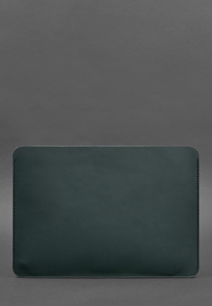 Чехол из натуральной кожи для MacBook 13" краст Зеленый (A-027538) - фото 4 Чехол из натуральной кожи для MacBook 13" краст Зеленый (A-027538) - фото 4