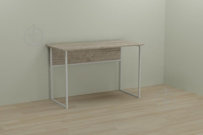 Комп'ютерний стіл Ferrum-decor Коді 75x120x70 білий ДСП Дуб Шервуд 16мм