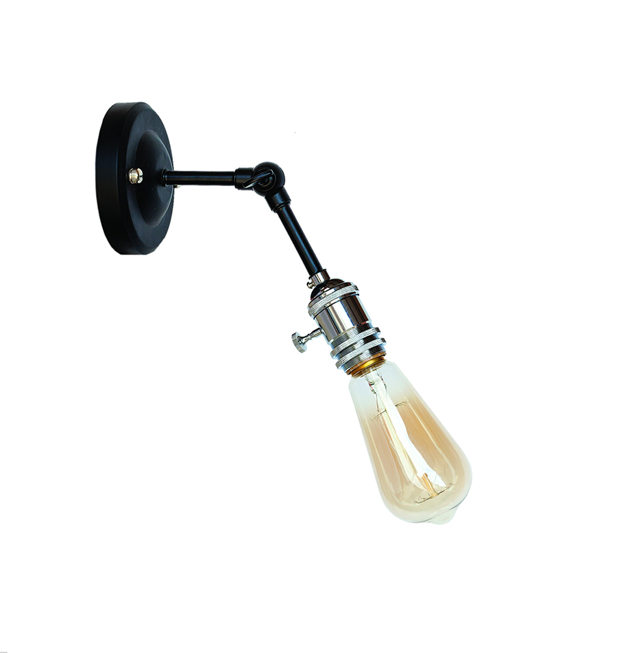 Бра Levistella Lofty функциональное с патроном AMP15 Черный/Хром (1963530406)