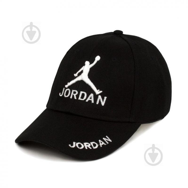 Бейсболка Beani'qe Dad Jordan One sizе Черный с белым (25042)