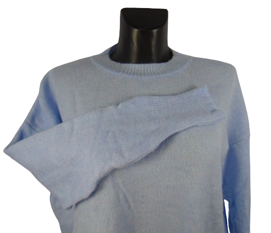 Джемпер жіночий Mixray 6681 oversize Блакитний (1816013586) - фото 2