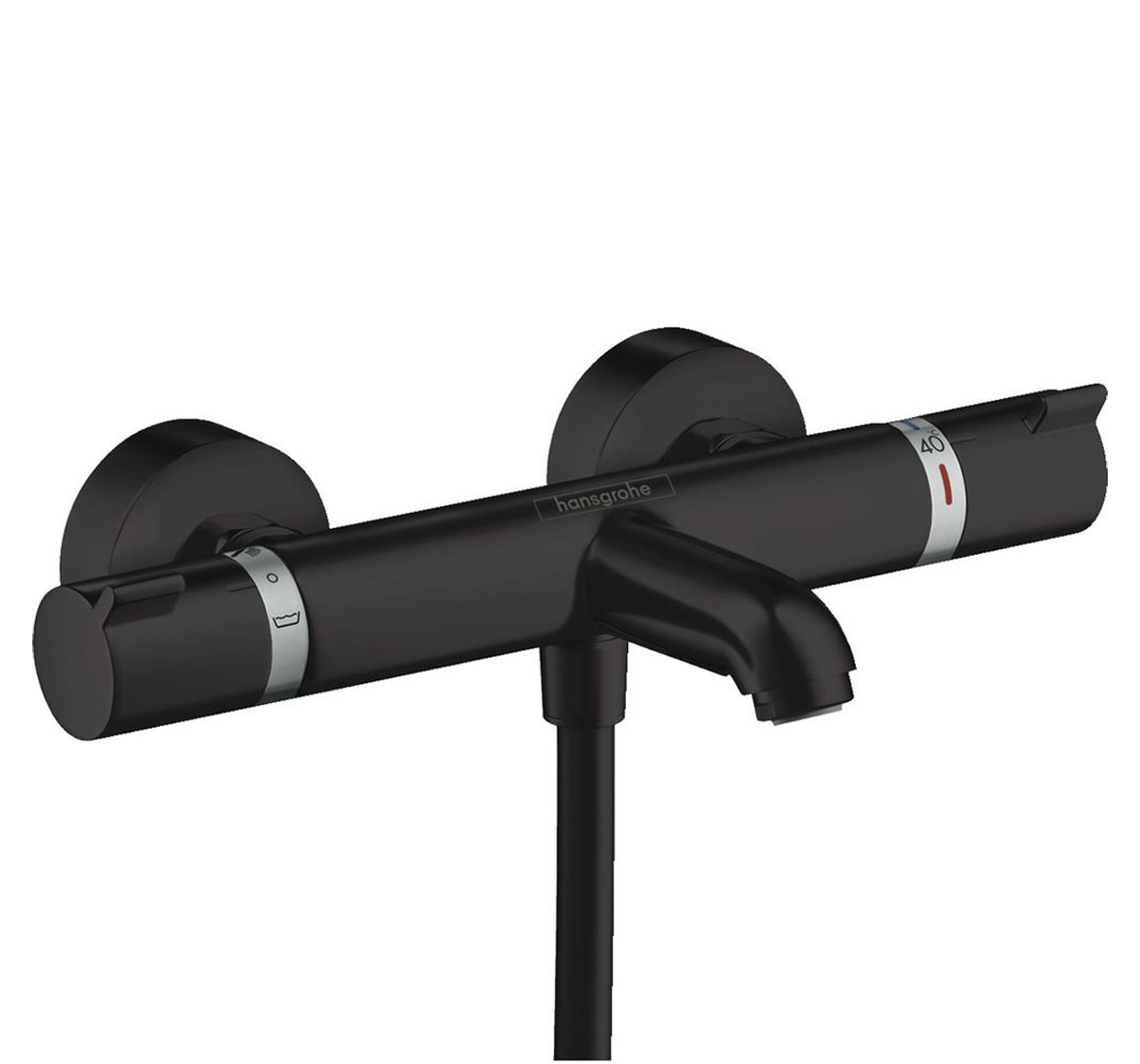 Термостат для ванни Hansgrohe Ecostat Comfort Чорний матовий (13114670)