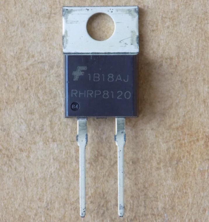 Диод RHRP8120 RP8120 8A/1200V/TO220-2pin (51655) Диод RHRP8120 RP8120 8A/1200V/TO220-2pin (51655)