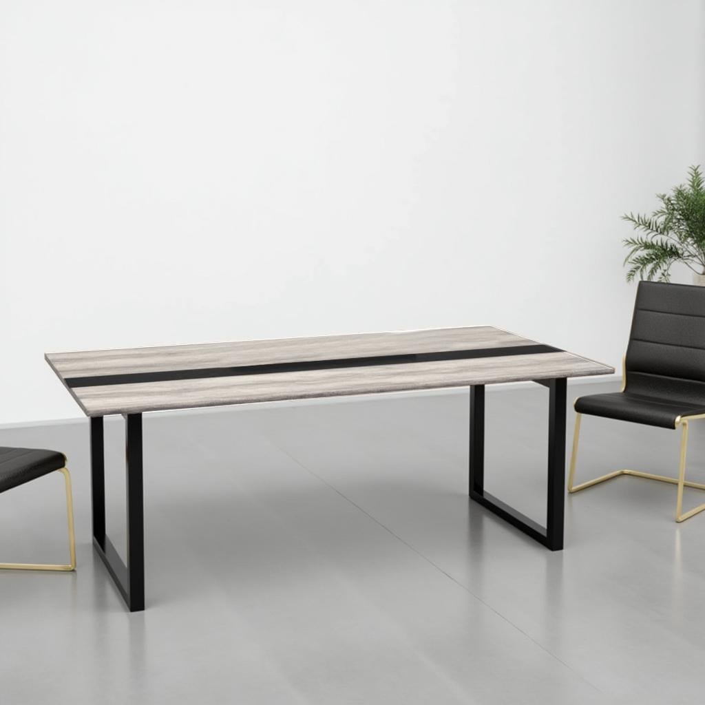 Стол для переговоров Tobi Sho LOFT Iceberg КСЛА/1/36 столешница 36 мм 2050х1100х765 Дуб крафт белый