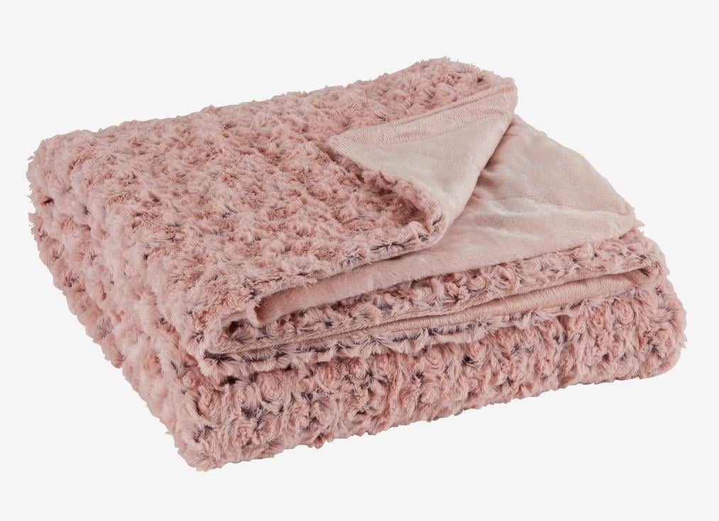 Плед из полиэстера 140x200 см Розовый Плед из полиэстера 140x200 см Розовый