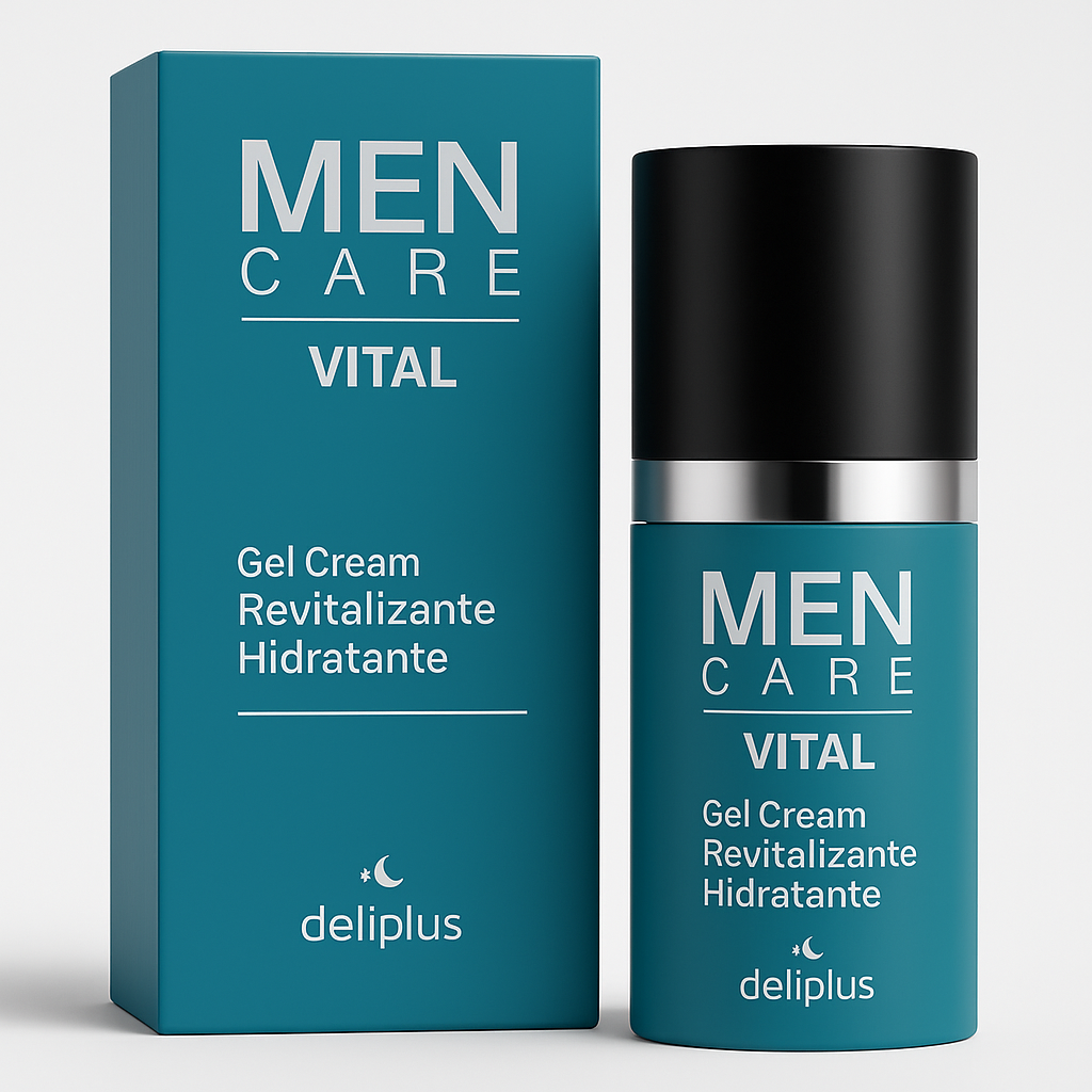 Крем-гель для лица восстанавливающий и увлажняющий Deliplus Men Care Vital для всех типов кожи 50 мл (26527968)