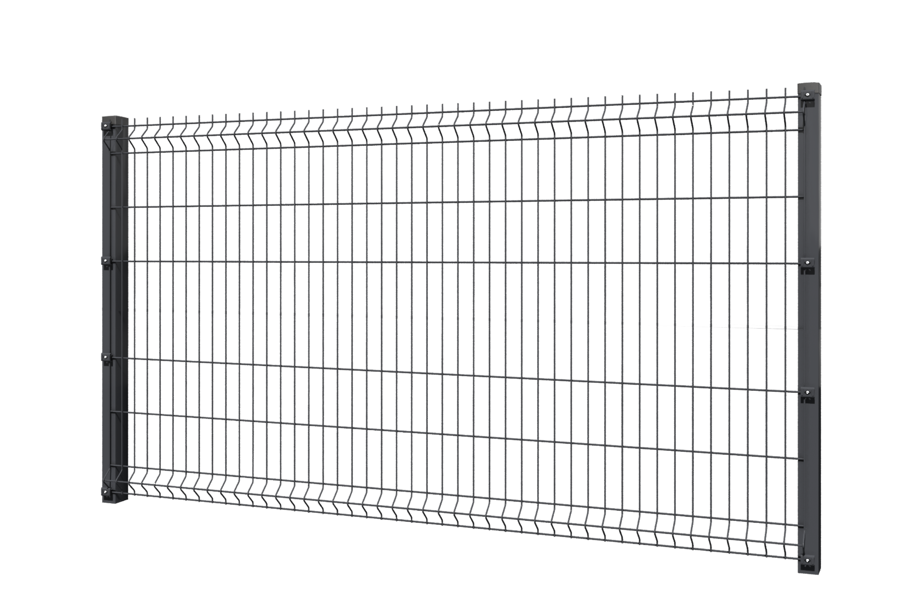 Секция ограждения Сітка Захід Стандарт 1,73х2,5 м Антрацитовый