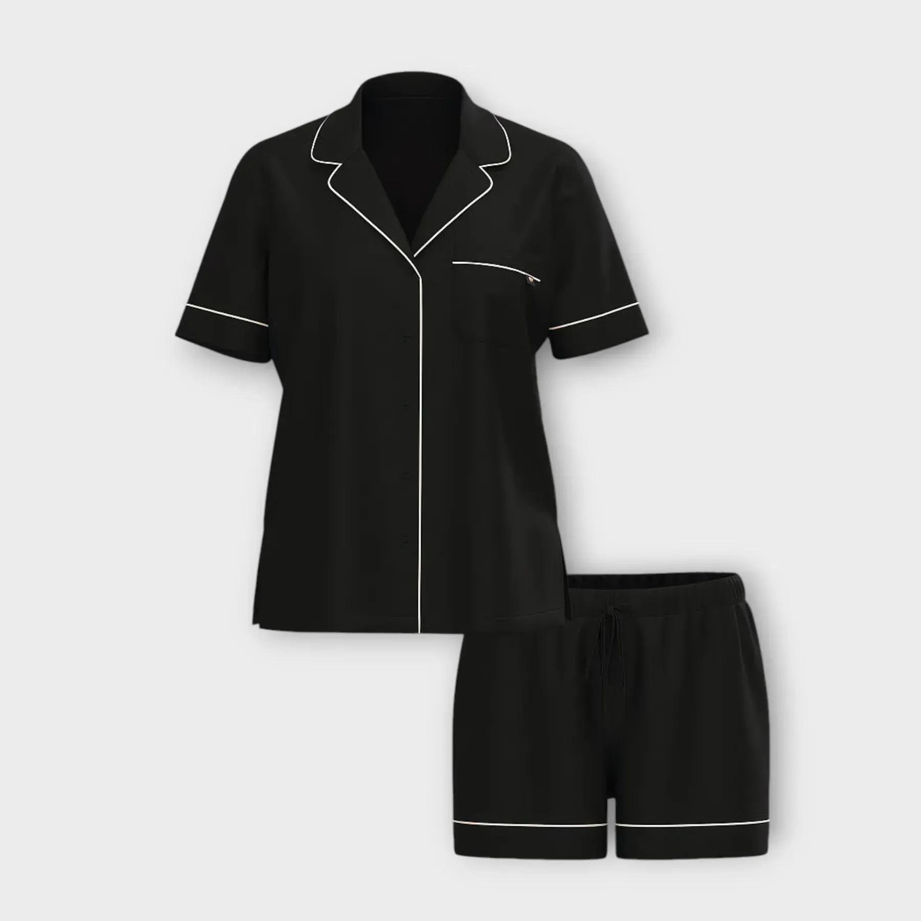 Піжама модал сорочка/шорти Victoria's Secret Modal Soft Short Pajama Set New S Чорний (26864995) - фото 3 Піжама модал сорочка/шорти Victoria's Secret Modal Soft Short Pajama Set New S Чорний (26864995) - фото 3