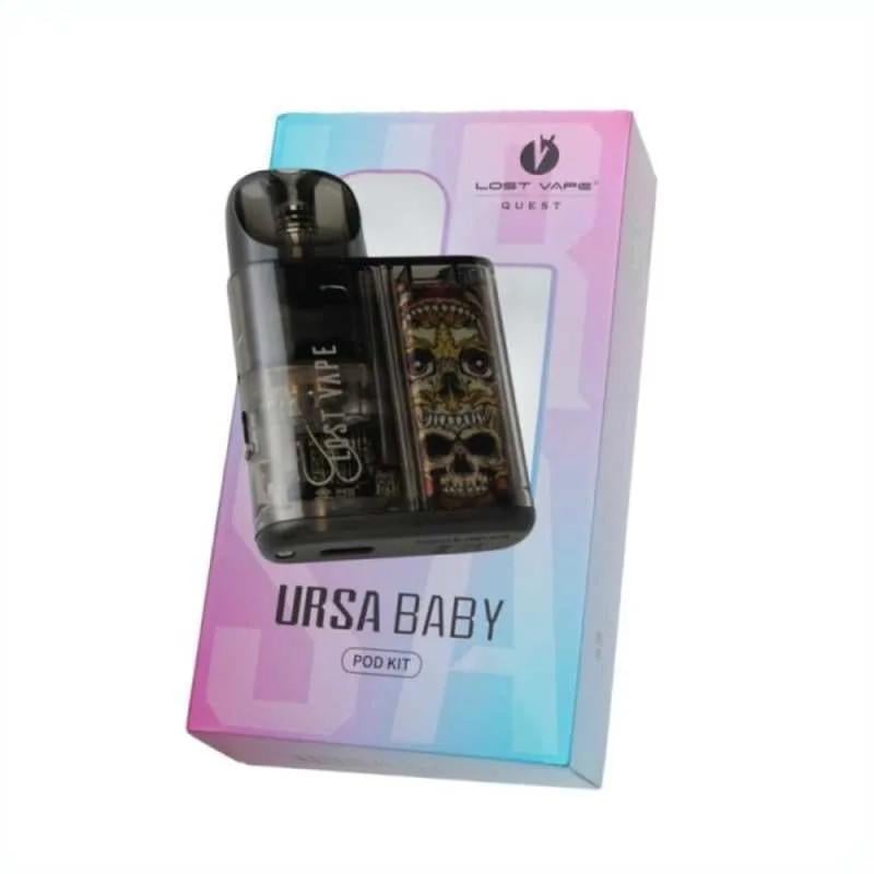 Под-система Lost Vape Ursa Baby Pod 800 mAh 2,5 мл Kit Black Clear (11634) - фото 7