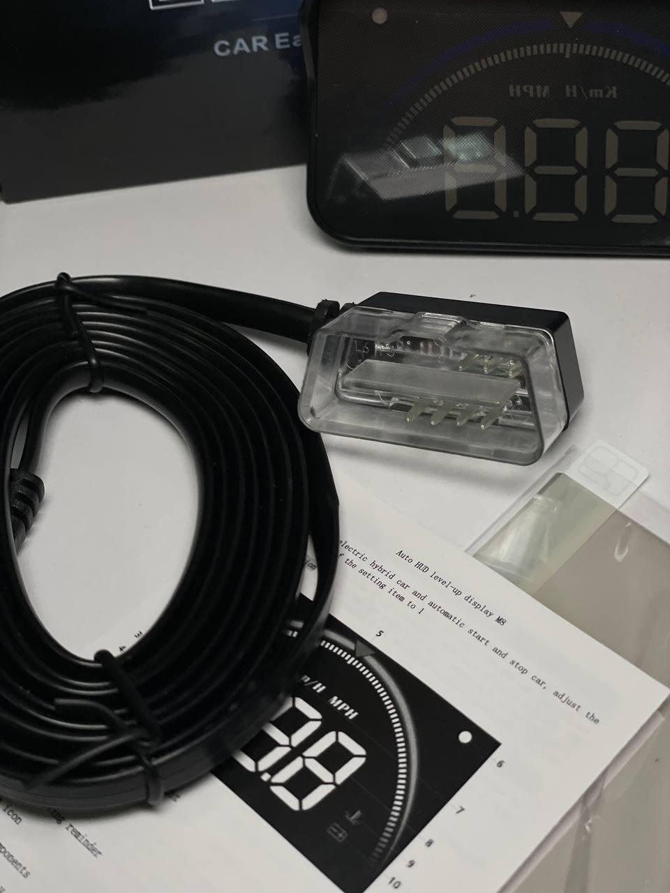 Проекция на лобовое стекло obd2 Hud дисплей скорости в машину спидометр (M8) - фото 3 Проекция на лобовое стекло obd2 Hud дисплей скорости в машину спидометр (M8) - фото 3