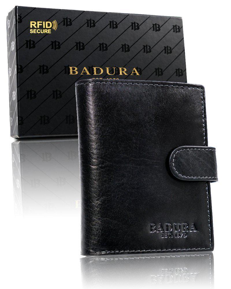 Кошелек мужской кожаный Badura B-N62L-MIL NERO