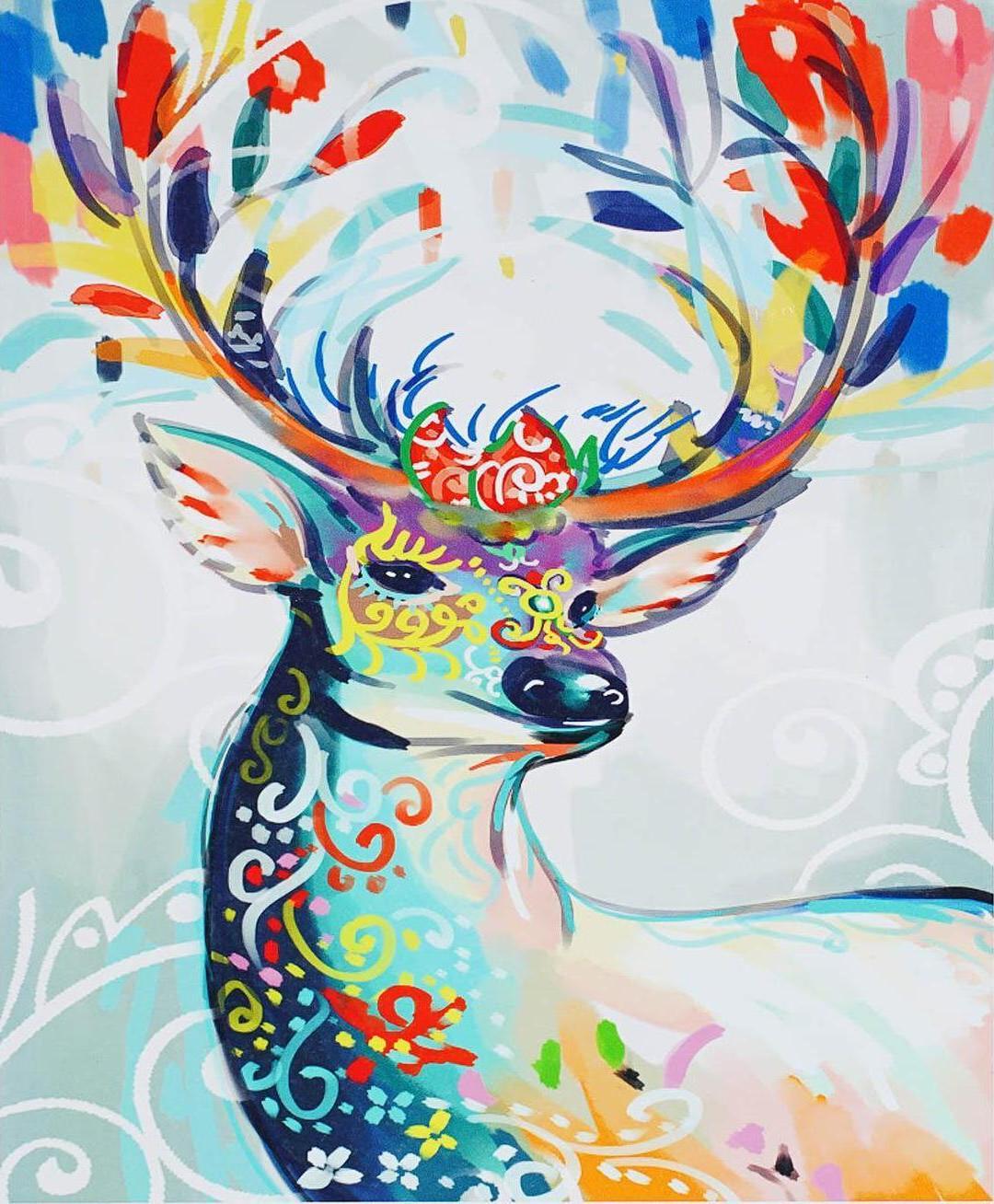 Алмазна мозаїка-картина за номерами TK Group B 78705/30 Казковий олень в коробці 40x50 см (24711072)