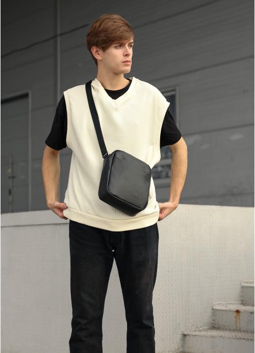 Мужская сумка-мессенджер Sambag через плечо из экокожи Черный (914019723) - фото 7